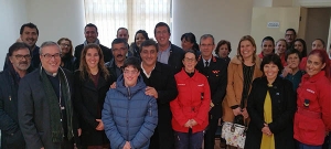 Visita do bispo à junta de freguesia